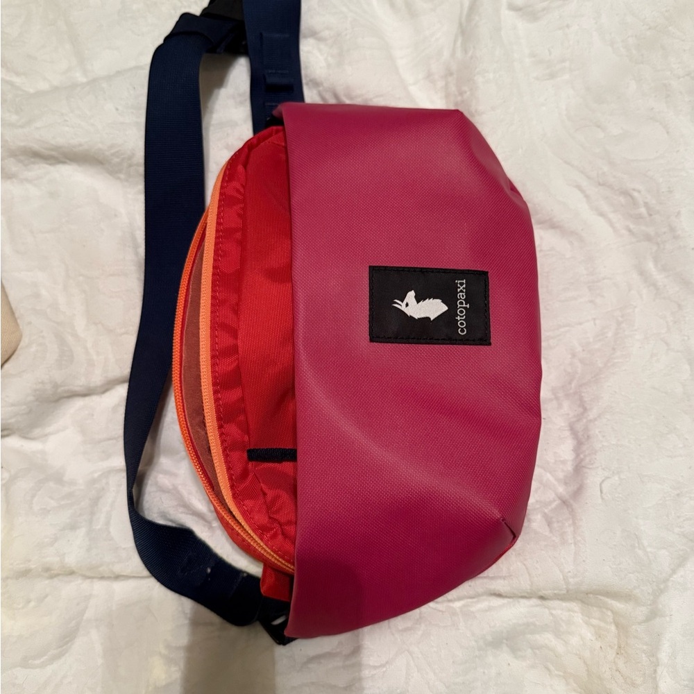 Cotopaxi Vibrant Pink and Red Belt Bag